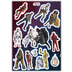 Komar Deco-Sticker \"Star Wars Heroes Villains\" 50 x 70 cm