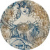 Komar Goddess 125 x 125 cm Fototapete Dots