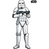 Komar Selbstklebende Vlies Fototapete \"Star Wars XXL Stormtrooper\" 127 x 188 cm