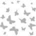 Komar Window-Sticker Schmetterlinge 31 x 31 cm