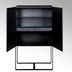 Lambert Dante Kabinettschrank schwarz , silber-anthrazit H 161 cm B 95 cm T 52 cm