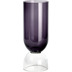 Lambert Vasari Vase/Windlicht grau/klar H 32 cm D 12 cm