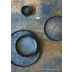 Le Coq Porcelaine Platte oval 31x10 cm Phobos Schwarz Blau