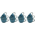 Leonardo Matera Kaffeeservice fr 12 Personen 36-teilig blau