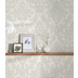 Livingwalls Vliestapete Trendwall Tapete mit Ornamenten barock grau metallic weiß 372702 10,05 m x 0,53 m