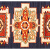 Luxor Living Teppich Sempura blau-rot 67 cm x 120 cm