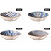 Mser IBERICO BLUE 15-teiliges Bowl Set im maurischen Stil, 3 Salatschsseln gro und 12 Schalen fr Salat, Msli, Suppe oder Pasta, mit verschiedenen Vintage Mustern