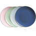 Mser Metallic Rim Geschirr-Set fr 12 Personen mit Silberrand 48-teilig rosa, mint, blau, dunkelblau