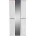 MAJA Möbel Garderobenschrank mit Holztop Trend Riviera Eiche Weißglas Typ II