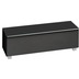 MAJA Möbel Soundboard SOUNDCONCEPT GLASS Schwarzglas matt - Akustikstoff schwarz 140,2 x 43,3 x 42 cm