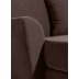Max Winzer Judith Big-Sessel inkl. 1x Zierkissen 55x55cm Veloursstoff braun