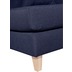 Max Winzer Judith Big-Sessel inkl. 1x Zierkissen 55x55cm Flachgewebe (Leinenoptik) dunkelblau
