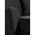 Max Winzer Judith Big-Sessel inkl. 1x Zierkissen 55x55cm Veloursstoff schwarz