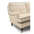 Max Winzer Passion Sofa 2-Sitzer Flachgewebe (Leinenoptik) creme mit dunkelblauen Keder