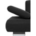 Max Winzer Terrence Sofa 2-Sitzer Veloursstoff schwarz