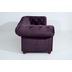 Max Winzer Orleans Sofa 2,5-Sitzer Samtvelours purple