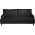 Max Winzer Passion Sofa 3-Sitzer (2-geteilt) Flachgewebe schwarz