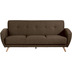 Max Winzer Jerry Sofa 3-Sitzer mit Bettfunktion Samtvelours (mit Clean-Abo Ausrstung) braun