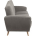 Max Winzer Jerry Sofa 3-Sitzer mit Bettfunktion Samtvelours (mit Clean-Abo Ausrstung) grau