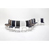 MCA furniture ARCO Schwingstuhl 2, Echtlederbezug grau, 2er Set