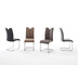 MCA furniture ARTOS Schwingstuhl mit Griffloch, Kunstlederbezug, 2er Set, grau