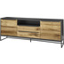 MCA furniture ASMARA Lowboard eiche / anthrazit  2 Schubkästen 184 x 69 x 40 cm