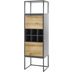 MCA furniture ASMARA Stauraumelement, zwei Türen, eiche / anthrazit 50 x 165 x 40 cm