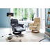 MCA furniture Calgary Comfort elektrisch Relaxsessel mit Fusttze, schwarz/schwarz