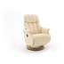 MCA furniture Calgary Comfort Relaxsessel mit Fusttze, creme/natur
