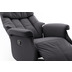 MCA furniture Calgary Comfort Relaxsessel mit Fusttze, schwarz/schwarz