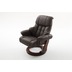 MCA furniture Calgary Relaxsessel mit Hocker, braun/walnuss