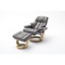 MCA furniture Calgary Relaxsessel mit Hocker, schlamm/natur