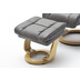 MCA furniture Calgary Relaxsessel mit Hocker, schlamm/natur