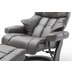 MCA furniture Calgary Relaxsessel mit Hocker, schlamm/schwarz