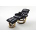 MCA furniture Calgary Relaxsessel mit Hocker, schwarz/natur