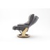 MCA furniture Calgary XXL Relaxsessel mit Hocker, schlamm/natur