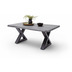 MCA furniture Cartagena Couchtisch grau anthrazit lackiert X-Bein 110 x 45 x 70 cm