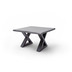 MCA furniture Cartagena Couchtisch grau anthrazit lackiert X-Bein 75 x 45 x 75 cm