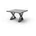 MCA furniture Cartagena Couchtisch grau antik gewischt X-Beine 75 x 45 x 75 cm