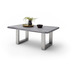 MCA furniture Cartagena Couchtisch grau Edelstahl gebrstet U-Bein 110 x 45 x 70 cm