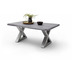 MCA furniture Cartagena Couchtisch grau Edelstahl gebrstet X-Bein 110 x 45 x 70 cm