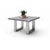 MCA furniture Cartagena Couchtisch grau Edelstahl gebrstet U-Bein 75 x 45 x 75 cm