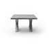 MCA furniture Cartagena Couchtisch grau Edelstahl gebrstet X-Bein 75 x 45 x 75 cm