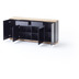 MCA furniture Chiaro Sideboard hochglanz schwarz 2 Schubksten