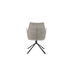 MCA furniture DIVERIA Gestell in Schwarz matt lackiert, 2er Set taupe
