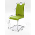 MCA furniture KOELN Schwingstuhl mit Griffloch, Lime 4er Set