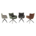 MCA furniture LIMONE 2 Gestell in Schwarz matt lackiert, 2er Set, olivegrn