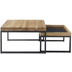 MCA furniture Lubao Couchtisch Asteiche schwarz 65 x 38 x 65 cm