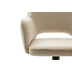 MCA furniture LUZON 4 Fu Stuhl mit Armlehnen, 2er Set, creme