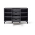 MCA furniture NETANJA Highboard 140 grau I wei  4 Schubksten 137 x 92 x 40 cm